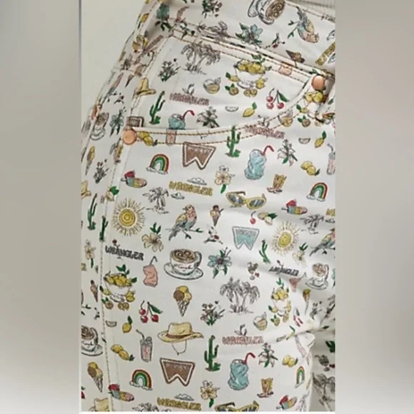 Free People Wrangler Wrock 672 High-Rise Kick Flare Jeans. NWT - Picture 4 of 4